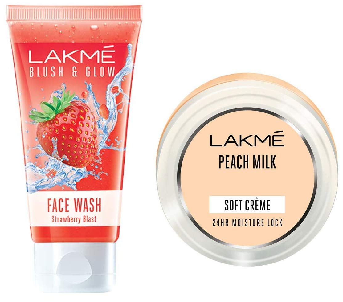 lakme peach cream face wash