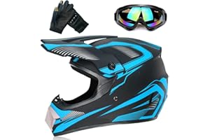 ZJHELM ATV Helmet,Womens ATV Helmet, 4 Wheeler Helmets for Kids,Motocross Helmet Women, Street Riding Dirt Bike Helmets, utv Helmets for Adults DOT Approved