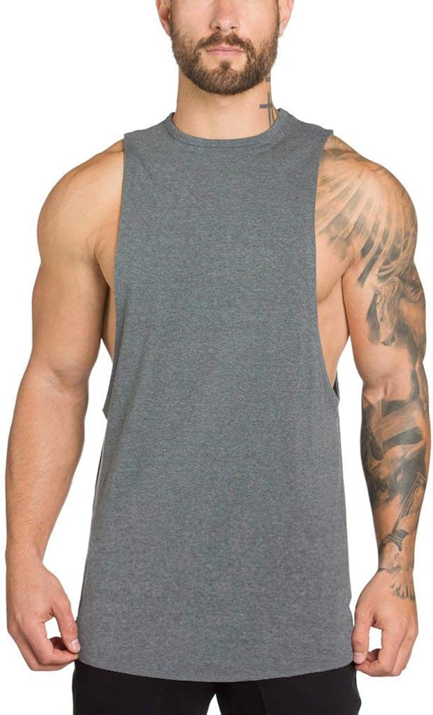 Muscle Killer 3 Pack Men's Muscle Cut Off Gym Workout Stringer Tank Tops Bodybuilding Fitness T-Shirts: Clothing