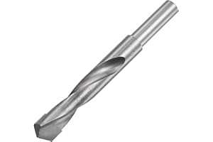 uxcell 18mm Reduced Shank Cemented Carbide Twist Drill Bits for Hardened Steel Stainless Steel, 1/2 Inch Straight Shank