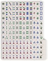 Yellow Mountain Imports Chinese Mahjong Set Emerald 148 Translucent Green Tiles view 7