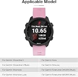 YHC Strap 20mm for Garmin Forerunner 245/645, Vivoactive 3 Pink view 2