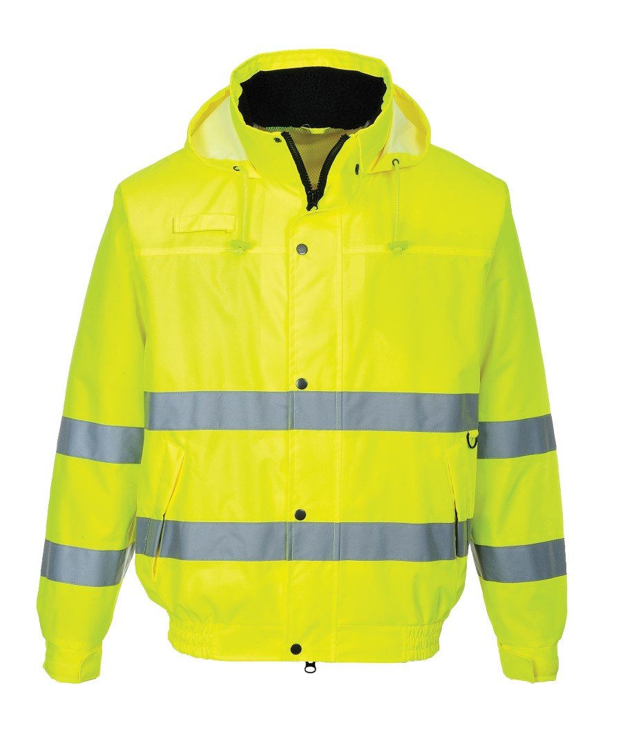 Portwest Hi-Vis Lite Bomber Jacket, Size: S, Colour: Yellow, S161YERS