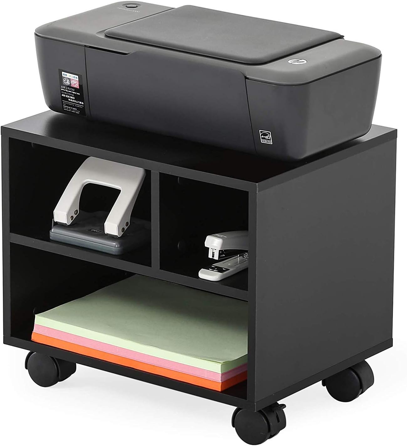 FITUEYES Mobile Under Desk Printer Machine Stand Work Cart with Wheels PS304003WB : Office Products
