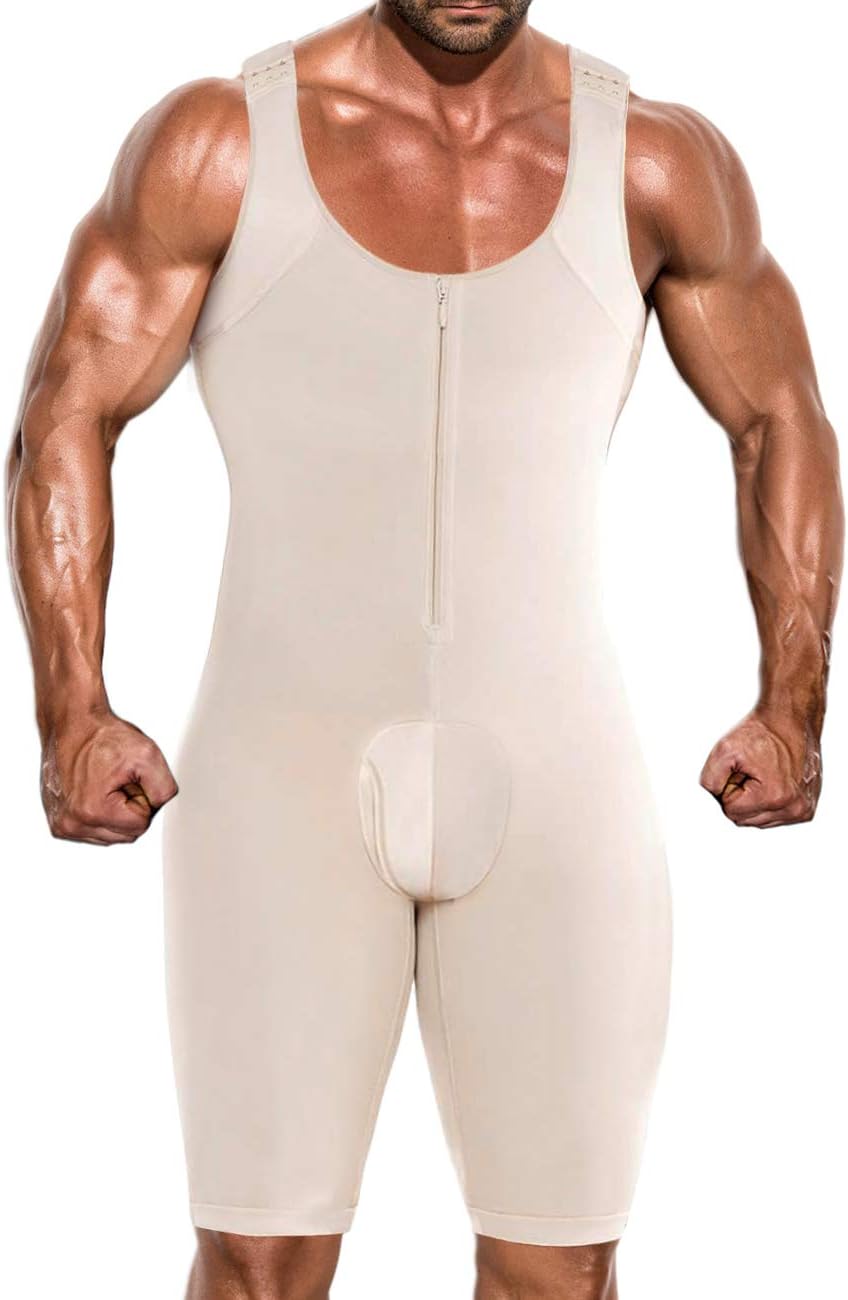 DoLoveYMen's Shapewear Bodysuit Full Body Shaper Compression Slimming Suit Breathable