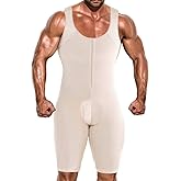 NonEcho Men Shapewear Tummy Control Full Body Shaper Slimming Bodysuit Plus Size