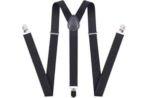 chiyu-yang Suspenders Bow Tie for Boys and Girls Strong Metal Clips Adjustable Design Elastic Suspender Classic Accessory Set