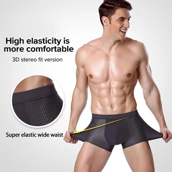 YOULEBAO MEN’S BOXER BRIEFS, ULTRA BREATHABLE SOFT MOISTURE WICKING BUILT-IN WITH 3D POUCH COMFORT (US, ALPHA, XX-LARGE, REGULAR, REGULAR, 5PCS MIXED COLOR)
