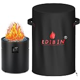 Fire Pit Cover for Bali Outdoors 23 Inch Cylinder Firepit,24" D X 27" H Waterproof Cover Compatible with Bali Outdoors 23 inch Outdoor Fire Pit Round