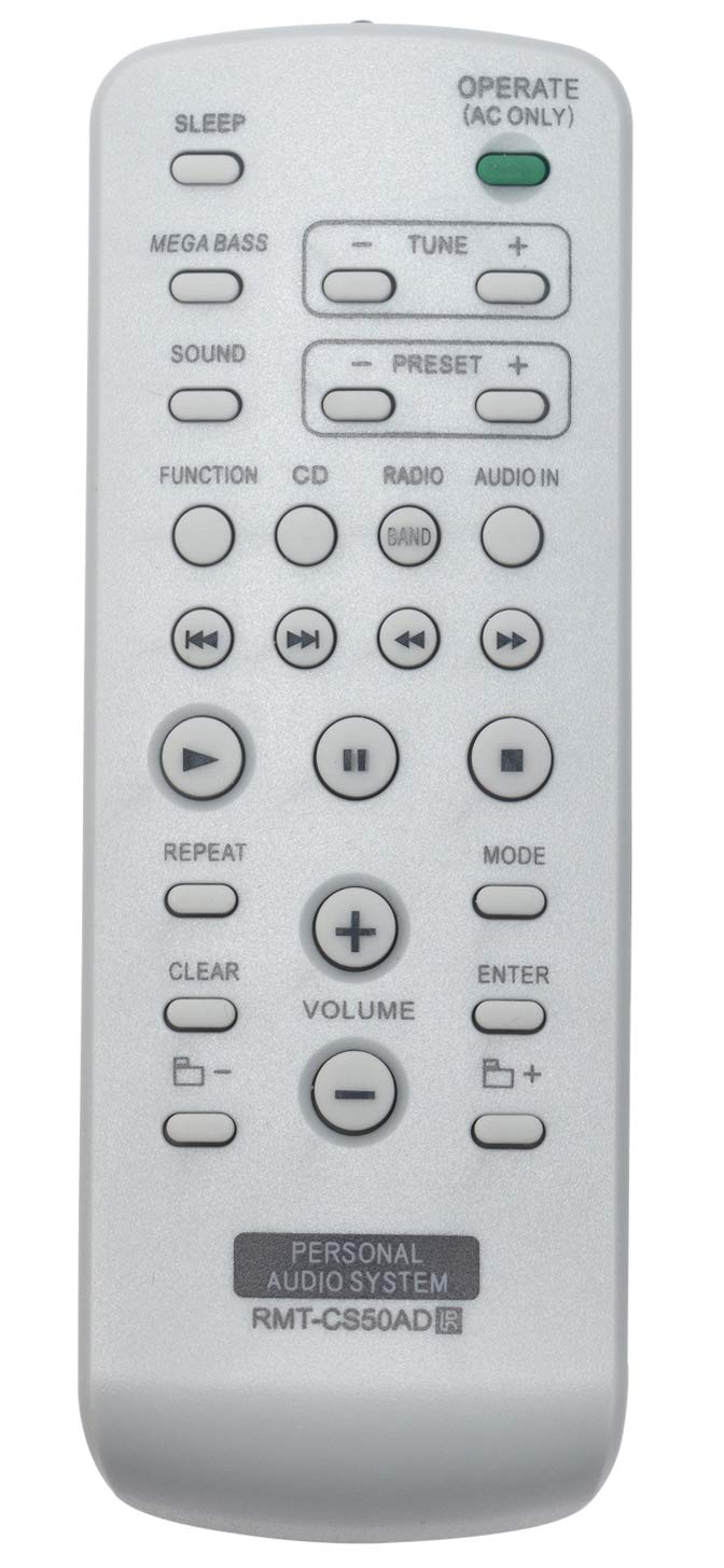 ALLIMITY RMT-CS50AD Remote Control Replace for Sony Personal Audio System ZS-S50CP