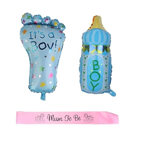 Amazon Com Jili Online It S A Boy Cute Foot Milk Bottle Baby Shower