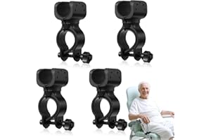 Liyquint 4 PCS Handheld Shower Head Holder & Adjustable Attachment for Shower Chair with Non-Slip Stand - Elderly, Disability