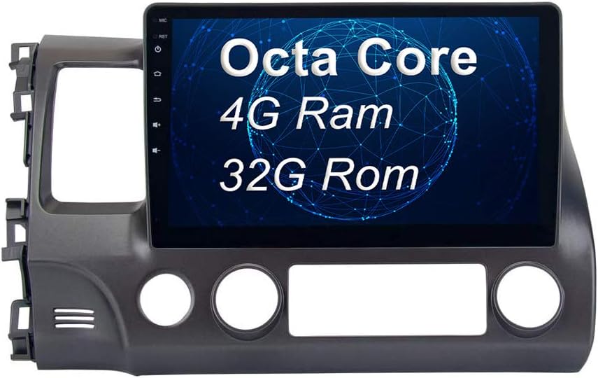 SYGAV Android 9.0 Car Radio for Honda Civic 2006-2011 Octa Core 10.2 Inch Touch Screen GPS Navigation ¡­