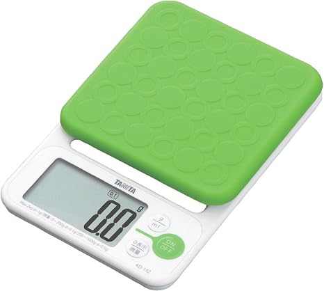 Amazon タニタ クッキングスケール デジタル 2kg 0 1g グリーン Kd 192 Gr お菓子づくりにおすすめ デジタルはかり オンライン通販