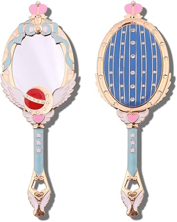 Amazon Creacom 化粧鏡 ハンドミラー 手鏡 携帯ミラー 手持ちミラー 化粧鏡 古風 お姫様 高級感 おしゃれ 鏡 化粧ミラー メイクミラー 化粧道具 Creacom 化粧鏡 通販