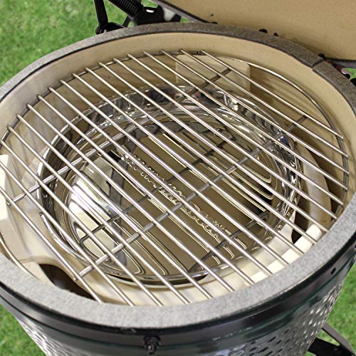 SMOKEWARE Stainless Steel Drip Pan Big Green Egg Grilling Accessory