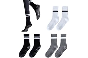 Yoga Socks, Pilates Grip Socks for Women Non Slip, Yoga Socks with Grips for Pilates, Barre, Yoga, Dance & Home Workouts, Sof
