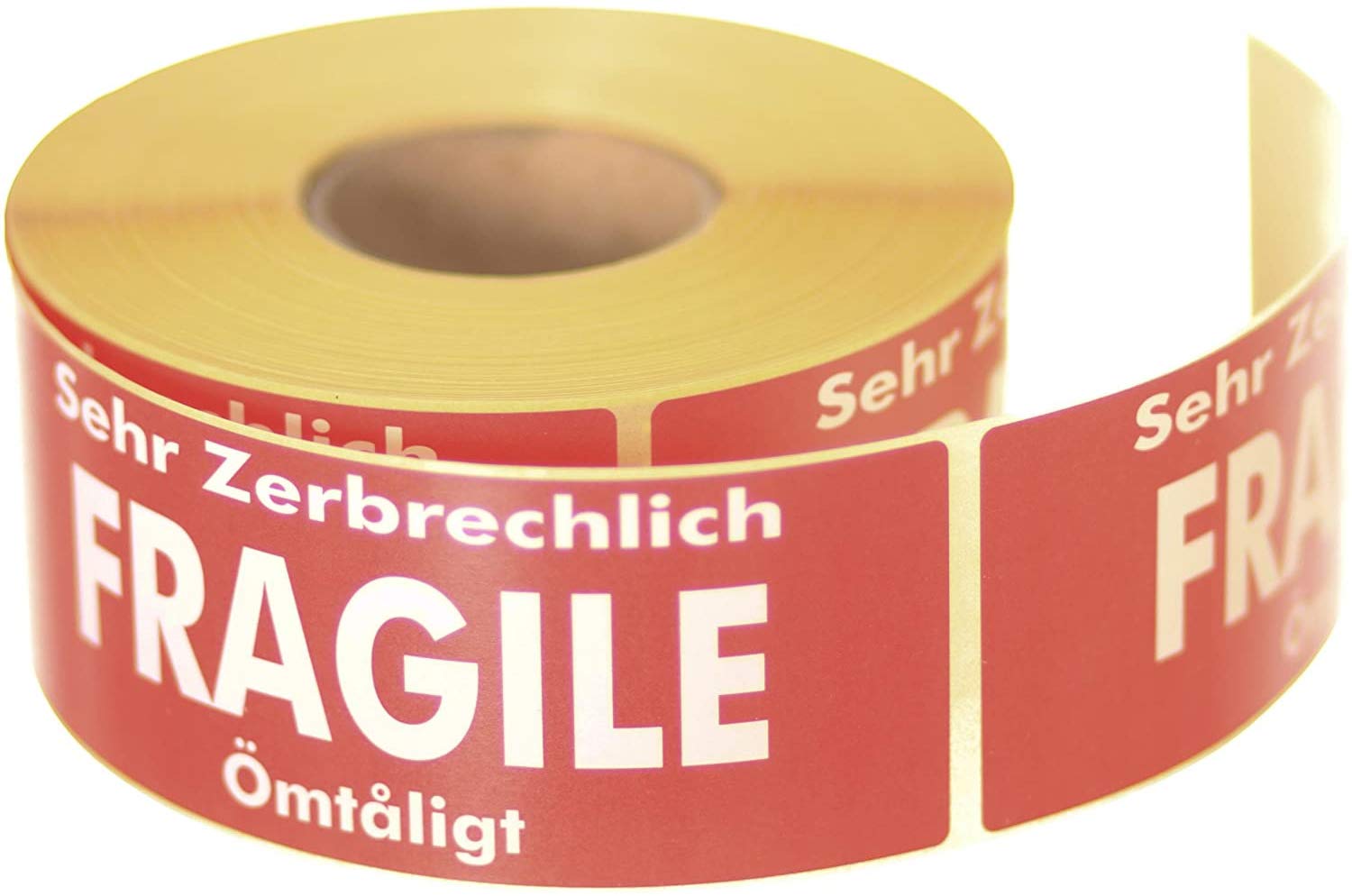 Label Planet® 500 “Fragile” Packaging Labels (1 Roll), Large Printed Stickers for Mailing Parcels. Multi Language 50 x 136 MM Easy Peel Sticky Parcel Postage Shipping Warning Labelling, UK SPL007