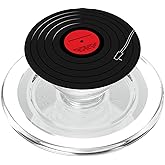 Retro Vinyl Album Record Player LP Art Red Design PopSockets PopGrip for MagSafe
