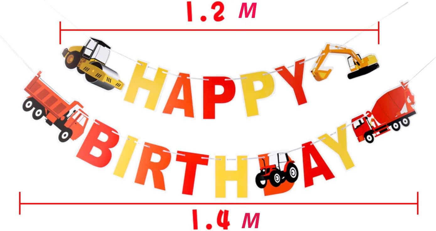 Amazon Com Construction Kits Happy Birthday Banner Roller