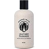 Rhino Wax - Leather Cleaner (8 oz) - Premium Cleanser for Furniture, Handbags, Shoes, Boot and Car Seat Cleaning - Apply Before Using Oil or Conditioner for Leathers - 100% Natural - Made in The USA