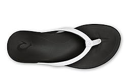 OLUKAI Womens Ho Opio White/onyx Sandal - 10