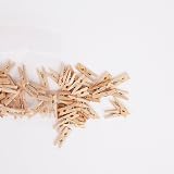 Papermania Wooden Natural Mini Pegs Pack Of 50 – 2.5cm Craft Pins view 4