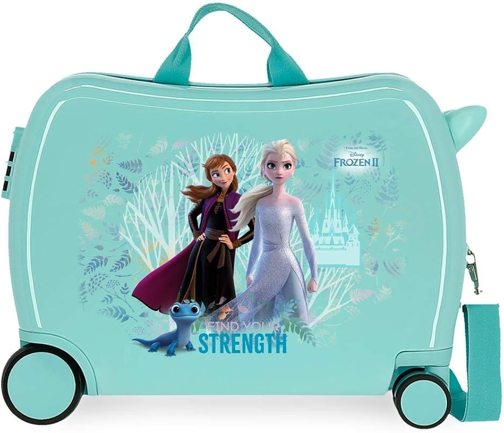 Disney Frozen Find Your Strenght Blue Kids Rolling Suitcase 50x38x20 cm