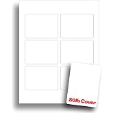 White Playing Card Paper 8.5" x 11" Microperforated 80lb Cover - 10 Sheets | Double-Sided Printable Blank Playing Cards For Custom Games, Prototypes, Events, And Educational Projects
