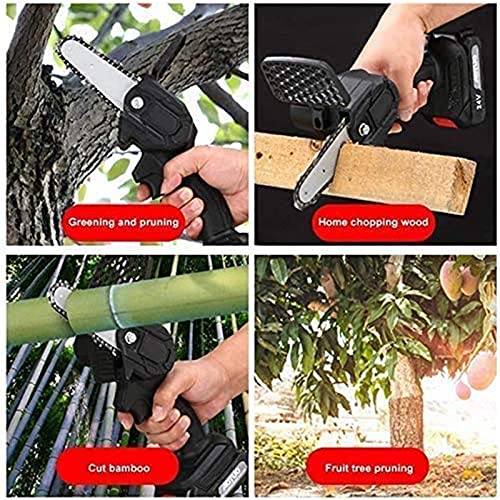 LUSTAR Mini kettensäge mit akku tragbare elektrische Kettensäge kettensäge mit akku und ladegerät kettensäge handsäge… – Bild 8