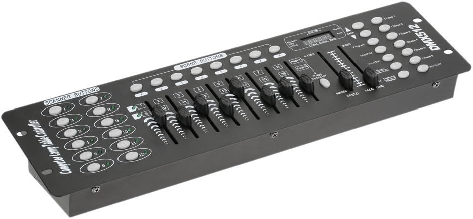 Console DMX 512 - Unité De Commande Éclairage Scène 192 Canaux - Contrôleur Professionnel