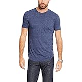 GOODLIFE Men's Tri-Blend Scallop Crew T-Shirt | Lightweight and Breathable Curved Hem Tee Made in The USA