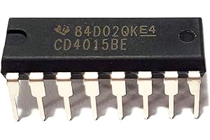 Juried Engineering CD4015BE CD4015 CD4015 CMOS Dual 4-Stage Static Shift Register Breadboard-Friendly IC DIP-16 (Pack of 5)