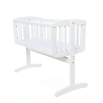mothercare white swinging crib