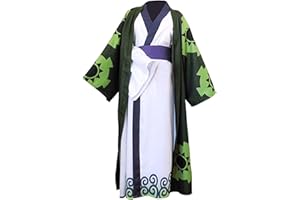 COLONGHSOU Anime Cosplay Costume Anime Deluxe Cloak Robe Kimono Halloween Outfit Set