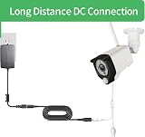 Security-01 2 Pack 2m DC Extension Cable 5.5x2.1mm 5V-24V for CCTV IR Printer view 4