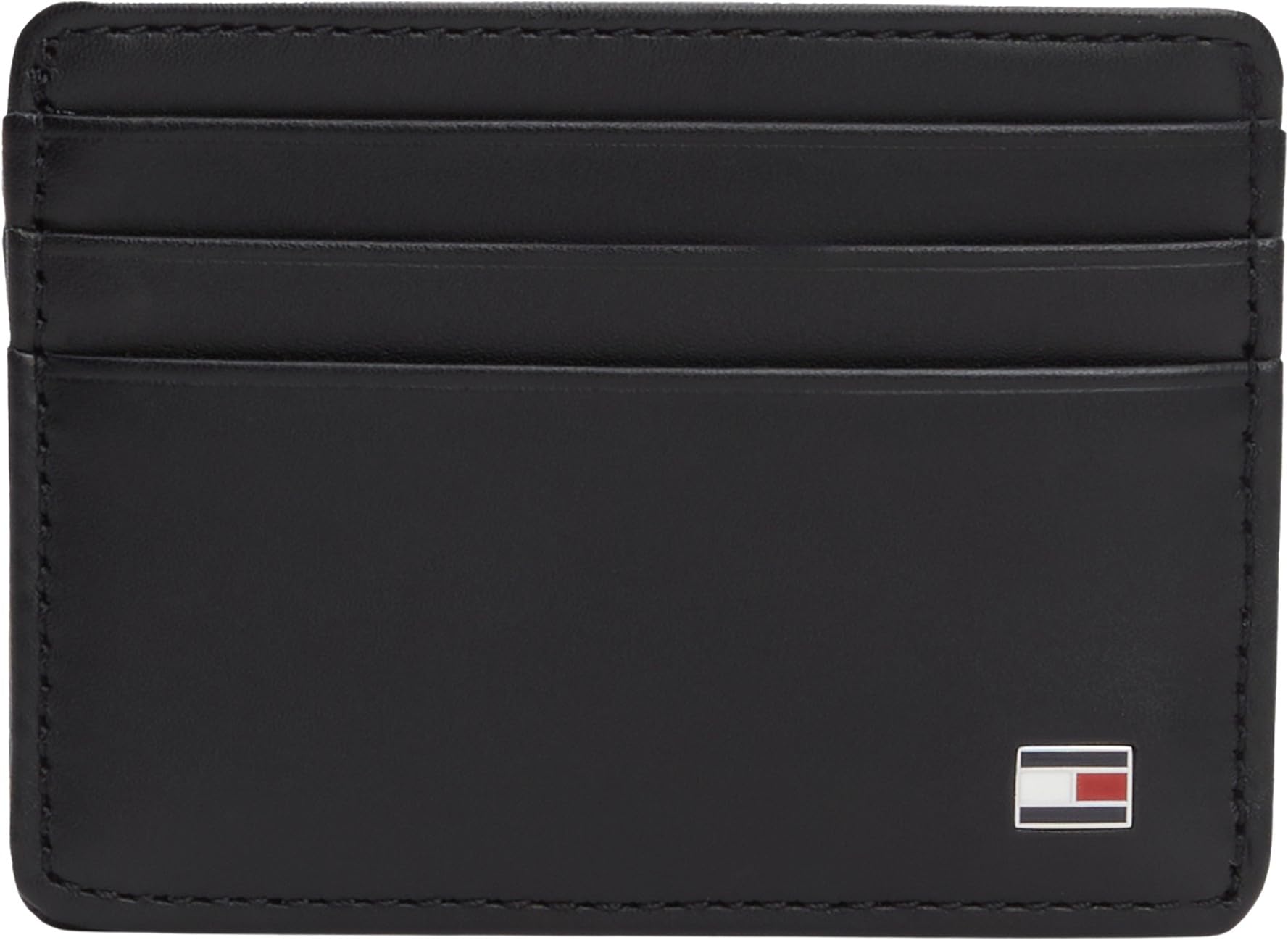 Tommy Hilfiger Men’s Eton Leather Wallet, Black (Black), One Size