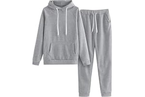 SUMENSUMEN Sweatpants and Sweatshirt Set for Women,2 Piece Tracksuit Outfits Hoodie Sweatshirt and Jogging Sweatpants Suit