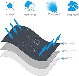 OKPOW Cantilever Parasol Cover 600D Oxford Waterproof UV Windproof 2.5m-4m view 3
