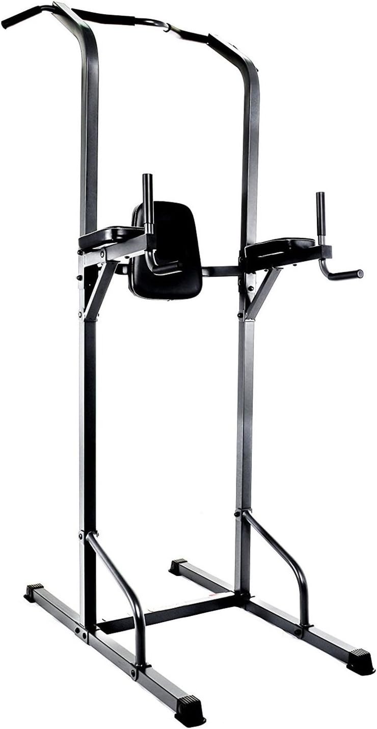 Skroutz Power Tower Workout Dip Station Pro Upper Body Core & Back Home Workout Steel Construction Burn Fat Build Lean Muscle Machine Deals