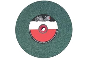 CGW-Camel 35053 8"x 1"x 1" 100-I Green Silicon Carbide Bench/Ped Grinding Wheel