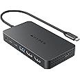 HyperDrive Next Dual 4K HDMI 7 Port USB C Docking Station for M Series MacBook, PC, Chromebook, 2x File Transfers w/ 10Gbps USB Ports, Dual 4K Docking Station Charges w/ 100W PD Power Passthrough Port