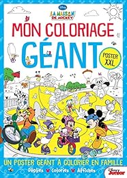 La  Maison de Mickey, mon coloriage géant Poster XXL