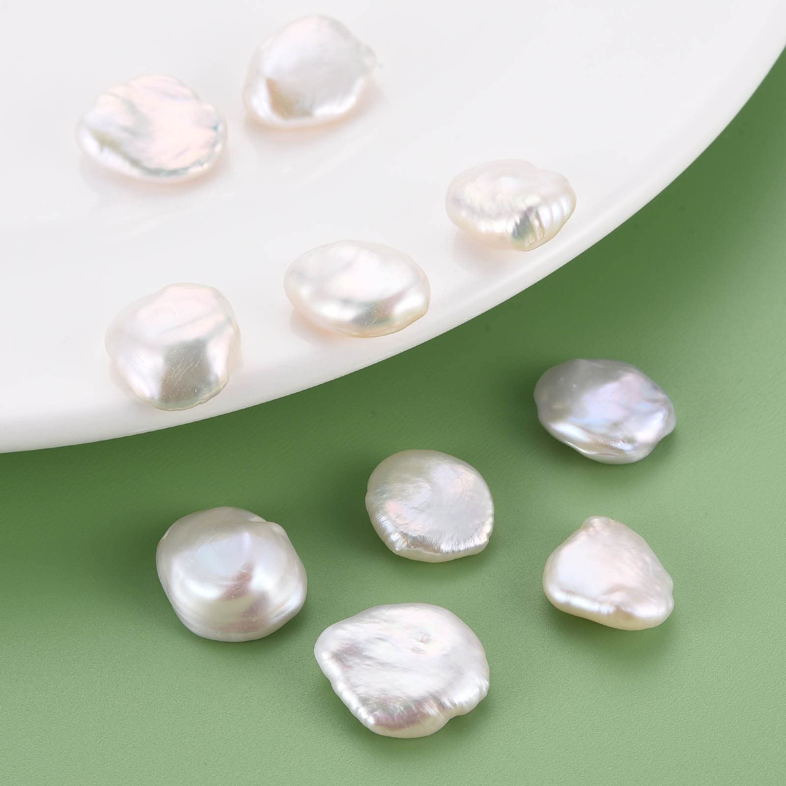 Fashewelry 5pcs Natural Keshi Pearl Nuggets Beads Cultured Freshwater Pearl No Hole 14-18mm for DIY Jewellery Making — image 1