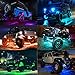 AMBOTHER RGB LED Rock Lights with APP RF Control 4 Pods Multicolor Neon Underglow Waterproof Music Lighting Kit for Jeep Off Road Truck Car ATV SUV Motorcycle, DC 12Vthumb 1