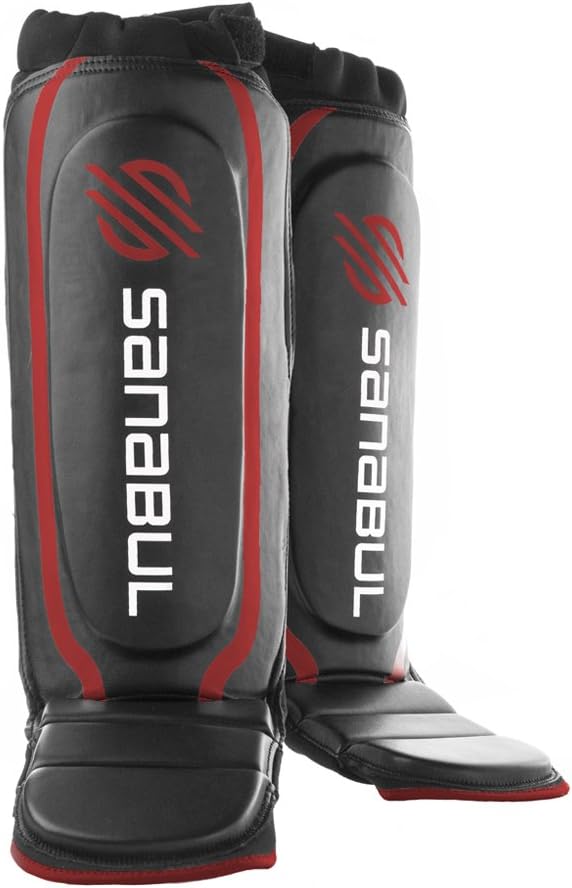 Sanabul Essential Hybrid Kickboxing MMA Shin Guards : Sports & Outdoors