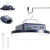 Camping Lights 13200 mAh 4500 Lumens 45W Portable Gear Power Outage USB Outdoor Rechargeable Magnetic Hanging Lantern Emergency Flashlight LED Canopy Tent Light