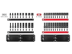 TEKTON 3/8 Inch Drive 12-Point Impact Socket Set