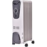 Tangkula Electric Oil Filled Radiator Heater Portable Home Room Radiant Heat 5.7 Fin Thermostat 1500w