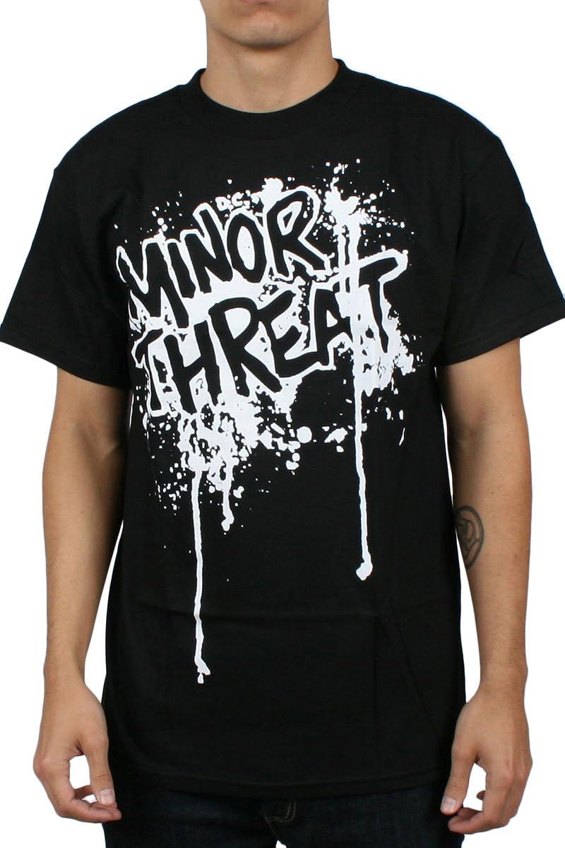Minor Threat Drip Adult T-Shirt in Black
